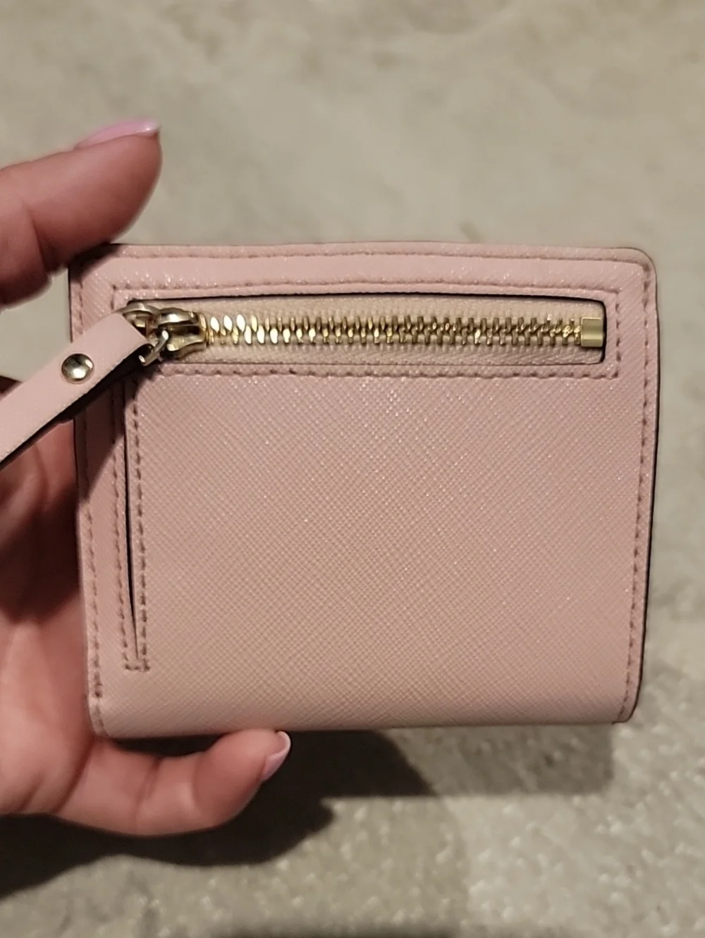 kate spade Light Pink Saffiano Small Wallet